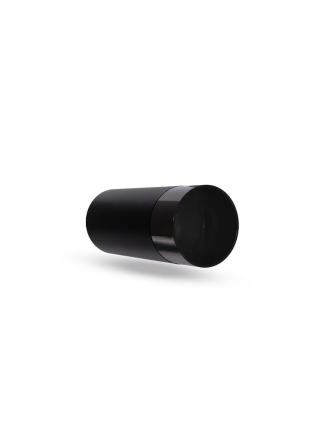 Jana Light Empty Conical Black Aluminum Cylinder with Smoked Black Ring, 14×6 cm – Jana Light JN466 - Image 2